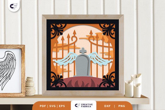 Download Graveyard View 3D Shadow Box - View Collection