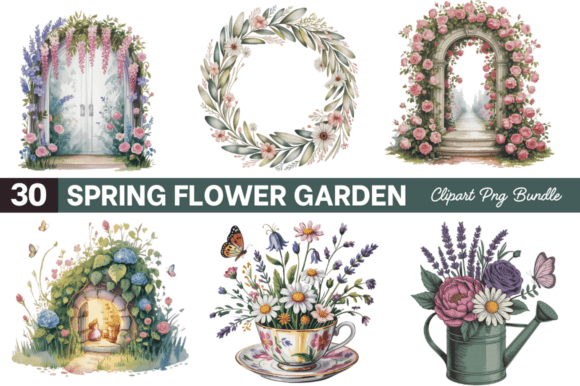 Download Spring Flower Garden Sublimation Bundle - Premium Resources
