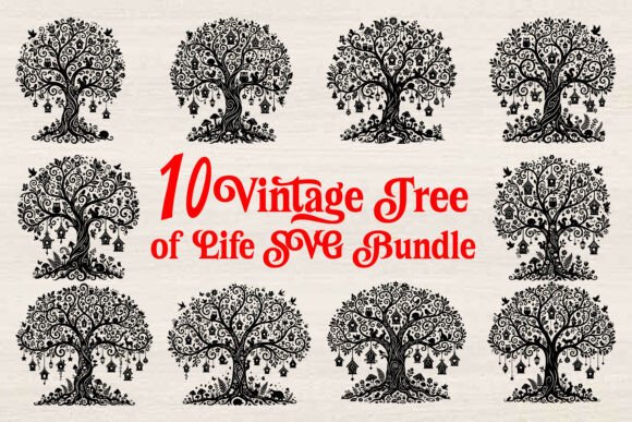 Download Vintage Tree of Life SVG Bundle - Tree of life svg Collection