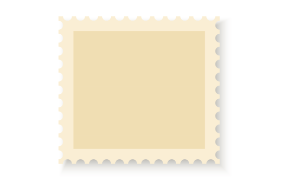 Download Decorative Postmark Frame. Realistic Squ - Realistic Collection